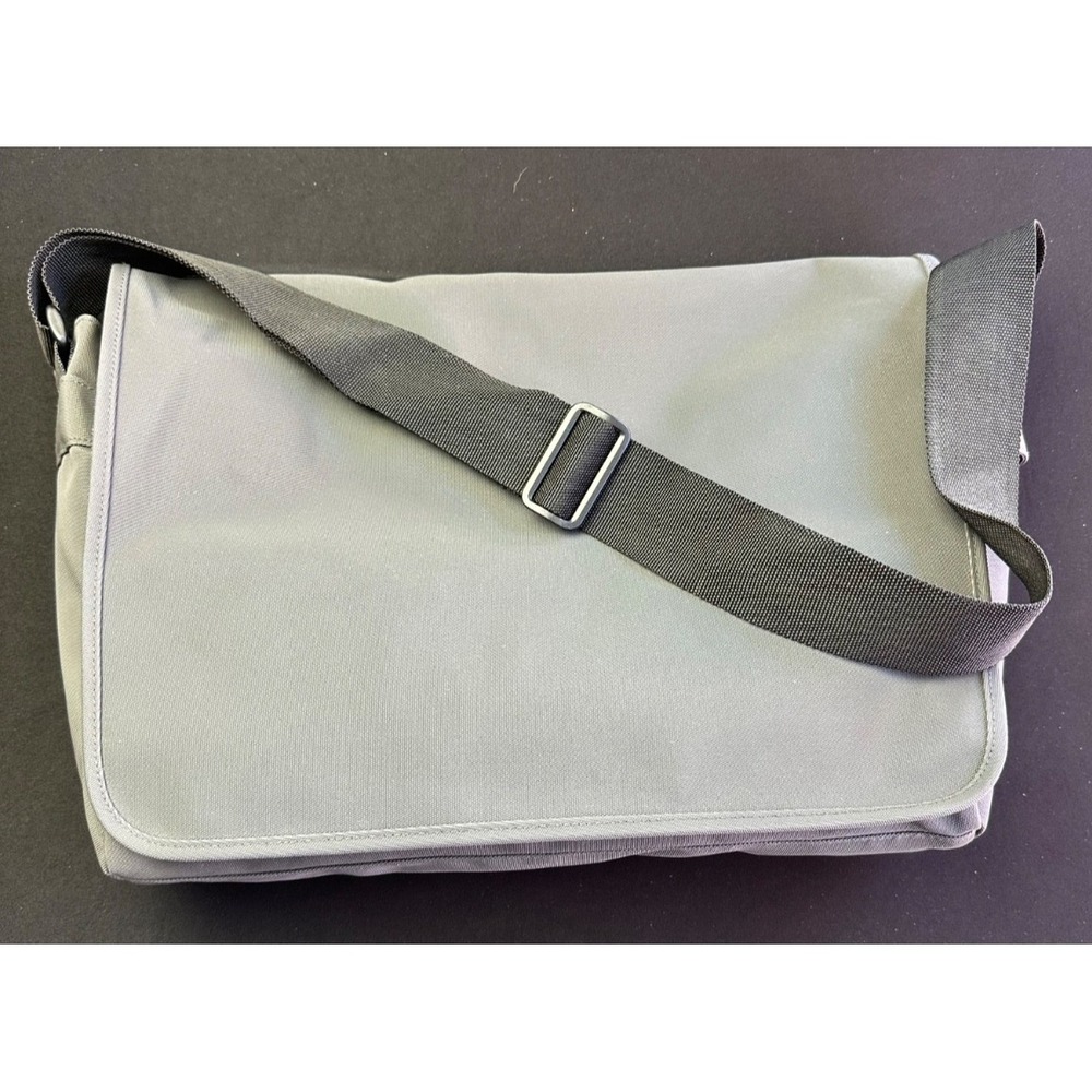 Guerlain Paris Messenger Bag Gray Laptop Computer Crossbody Shoulder Commuter